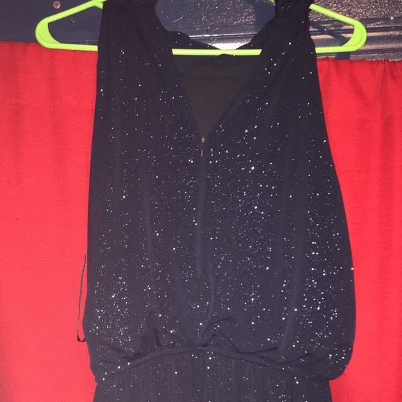 Pant leg Romper with Glitter - Picture 2 of 2